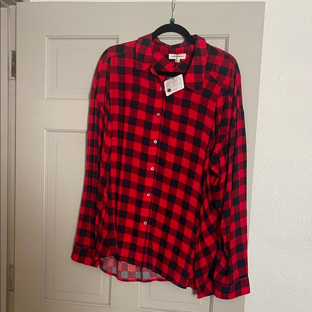 Eesome Red and Black Checkered Shirt